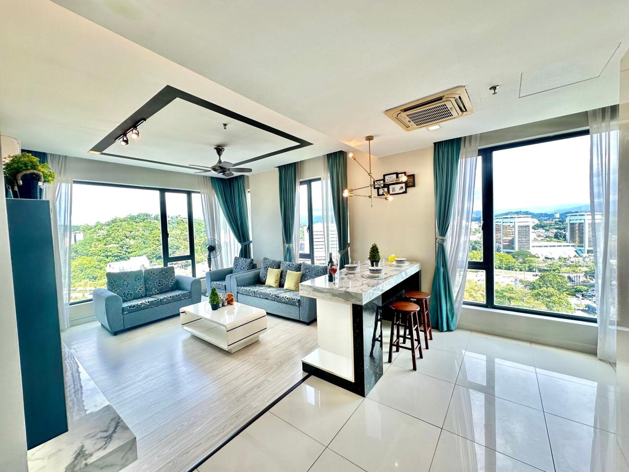 Cozy Living Sky Apartment Kota Kinabalu Bagian luar foto